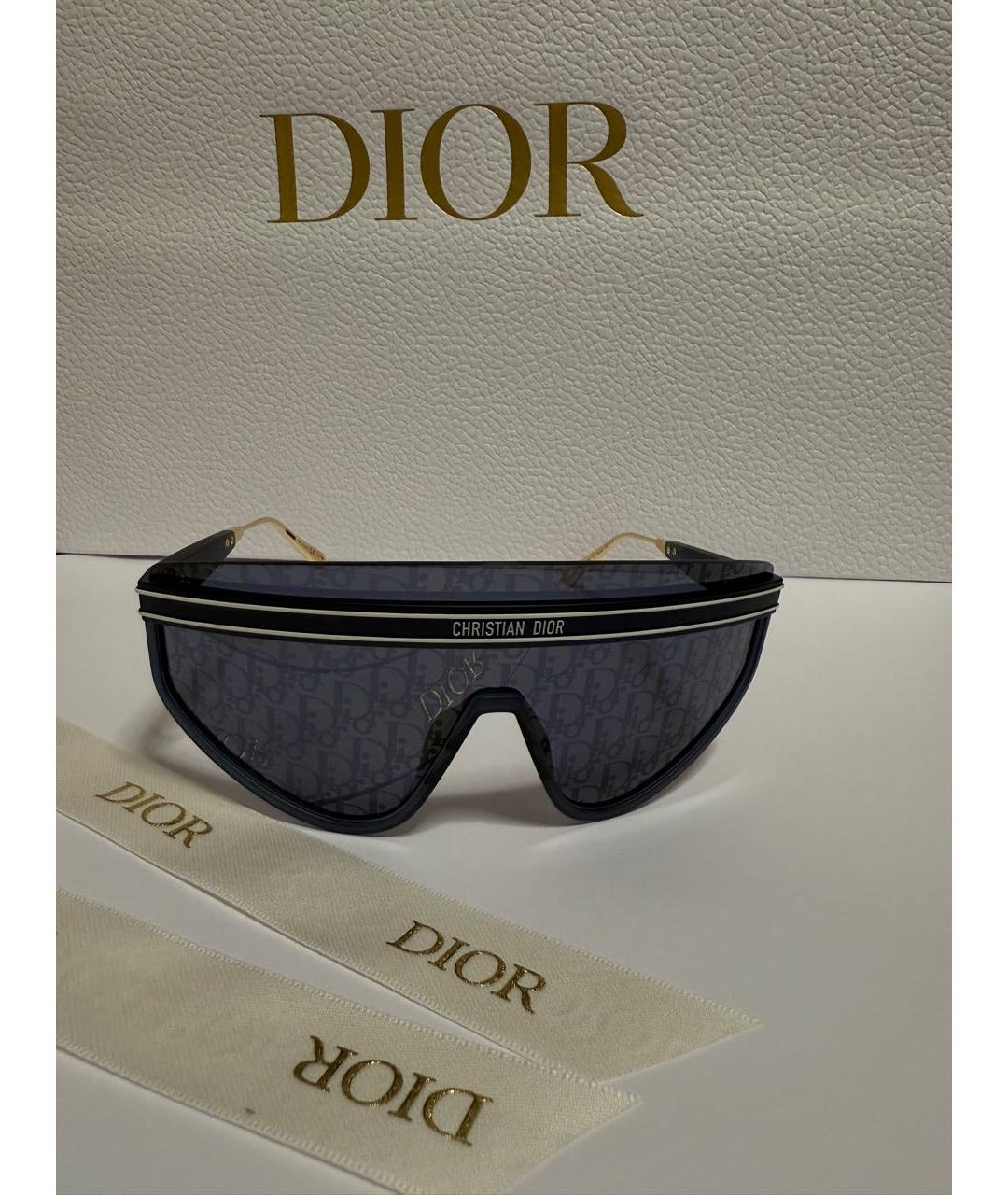 CHRISTIAN DIOR Синие пластиковые солнцезащитные очки, фото 8