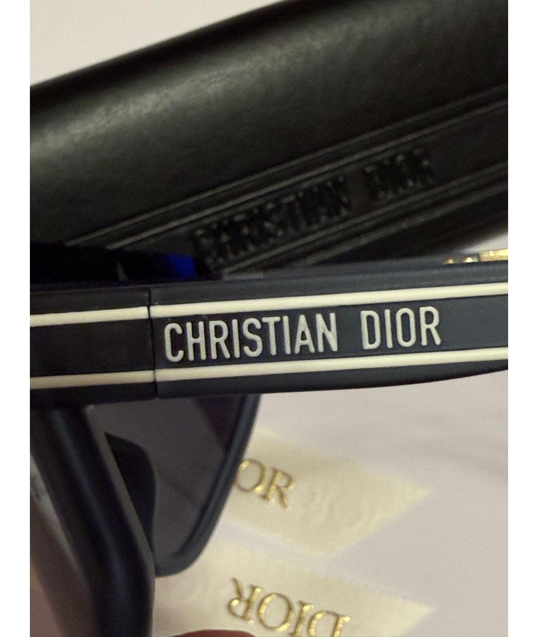 CHRISTIAN DIOR Синие пластиковые солнцезащитные очки, фото 6