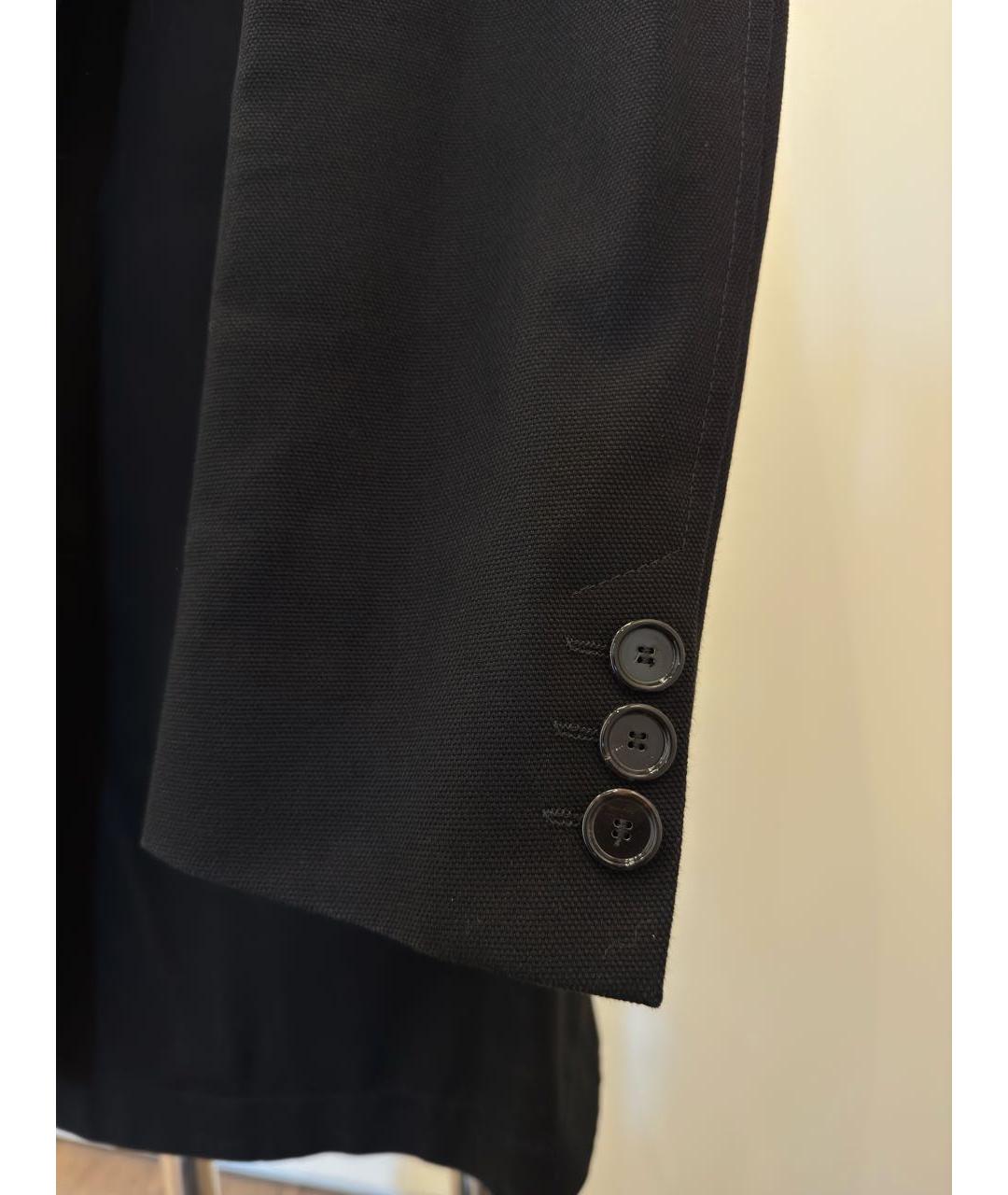 HUGO BOSS Черное полиэстеровое пальто, фото 4