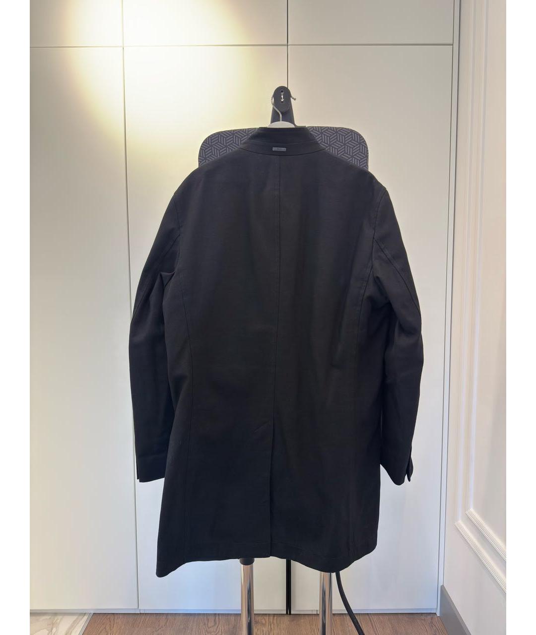 HUGO BOSS Черное полиэстеровое пальто, фото 2