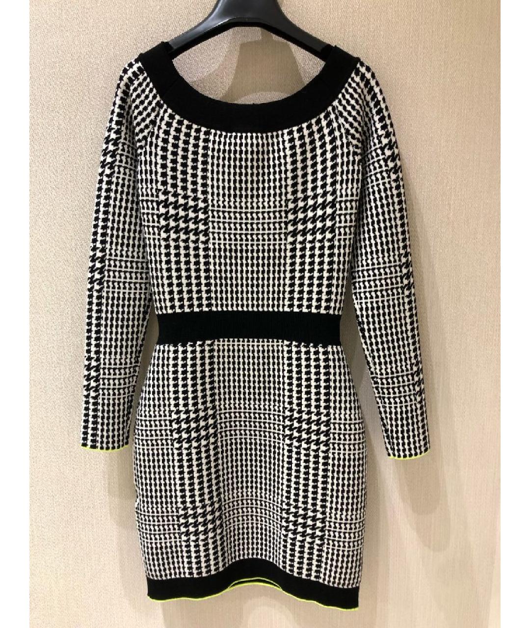 ELISABETTA FRANCHI Черное вискозное повседневное платье, фото 2