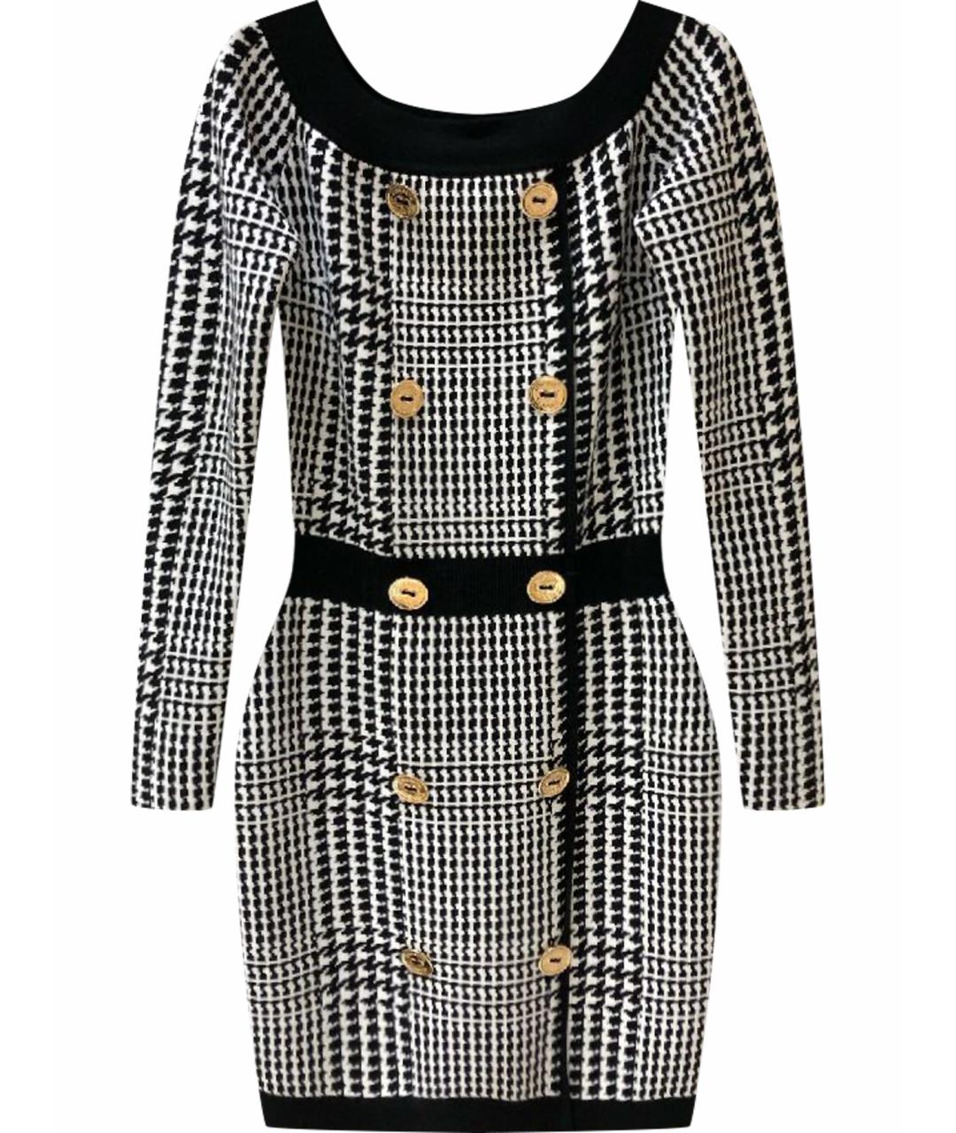 ELISABETTA FRANCHI Черное вискозное повседневное платье, фото 1