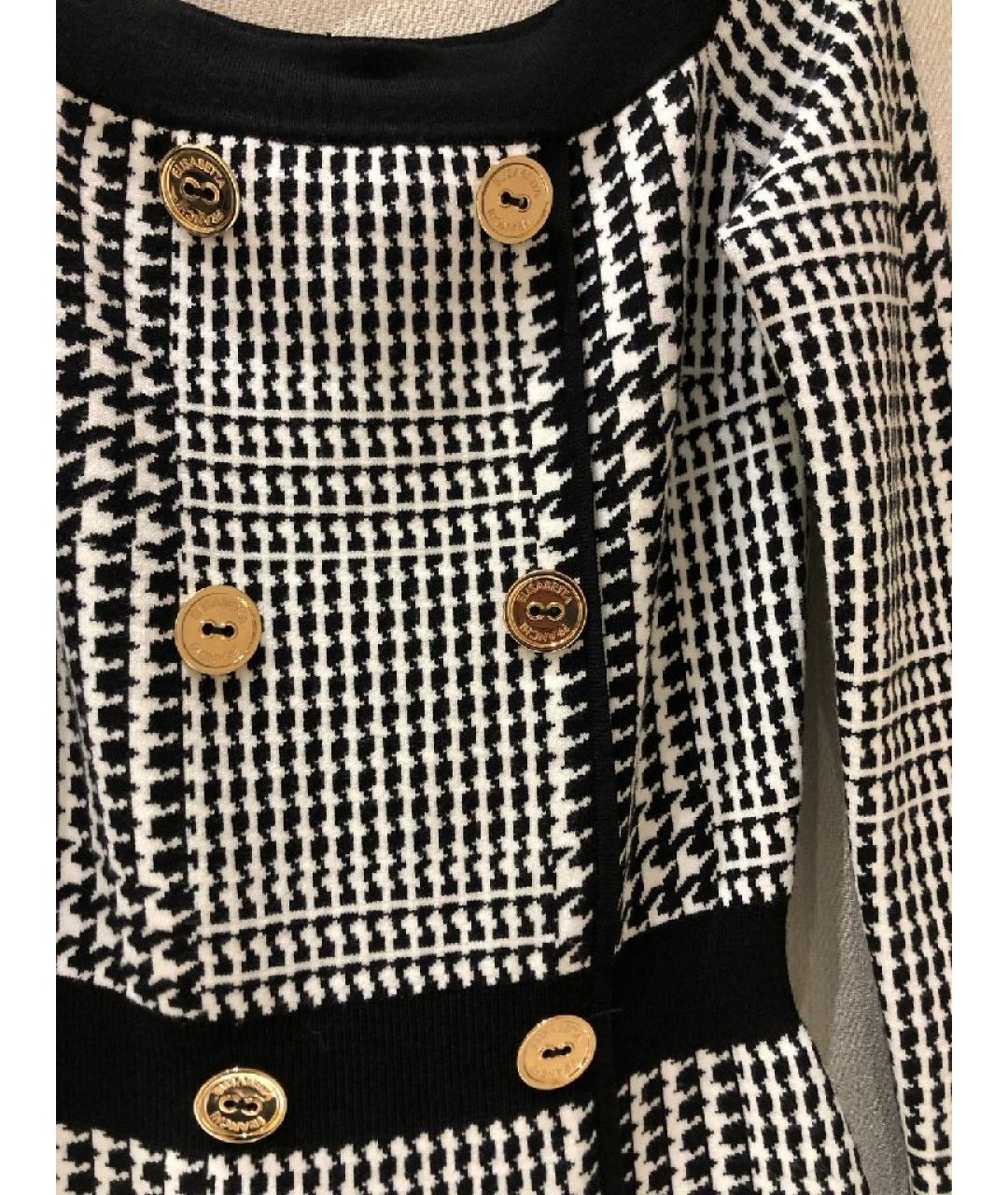 ELISABETTA FRANCHI Черное вискозное повседневное платье, фото 4