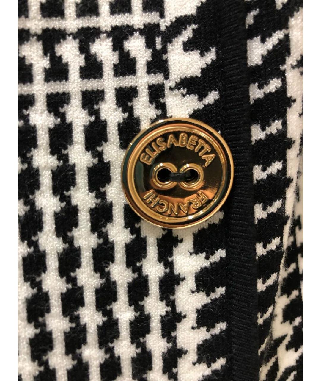 ELISABETTA FRANCHI Черное вискозное повседневное платье, фото 5