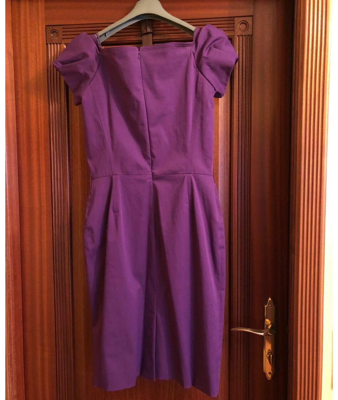 CHRISTIAN DIOR PRE-OWNED Фиолетовое хлопковое платье, фото 2