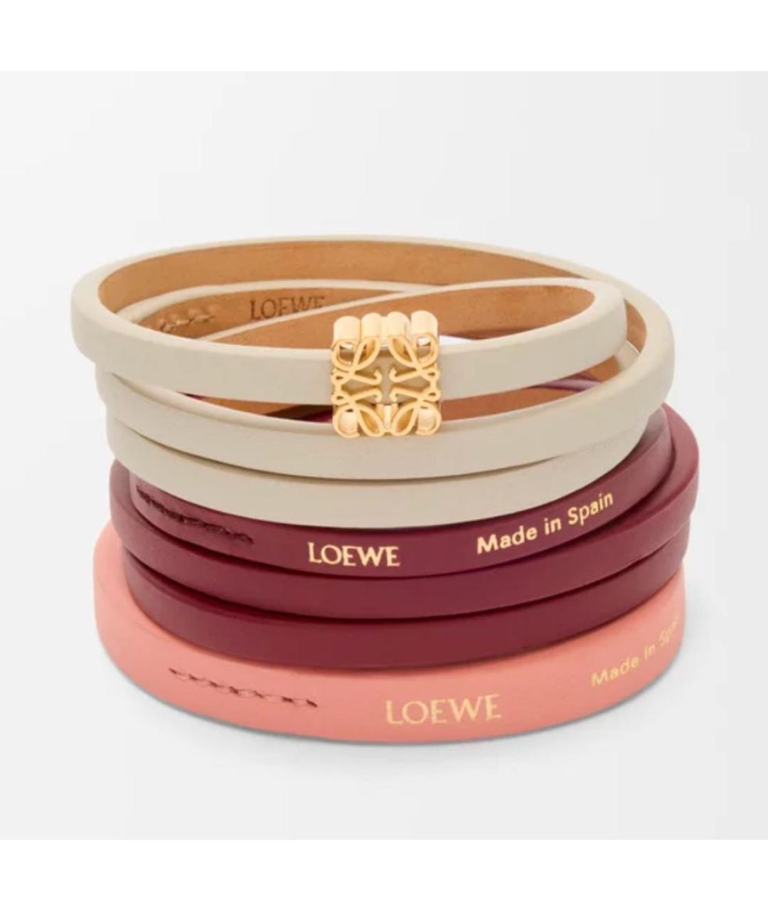 LOEWE Мульти кожаный браслет, фото 4