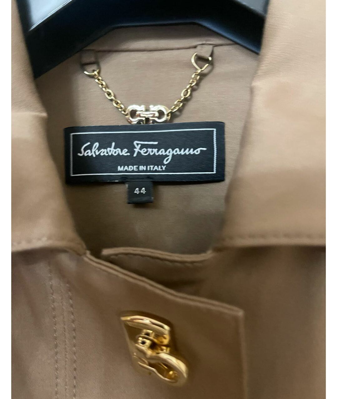 SALVATORE FERRAGAMO Коричневая хлопковая куртка, фото 3