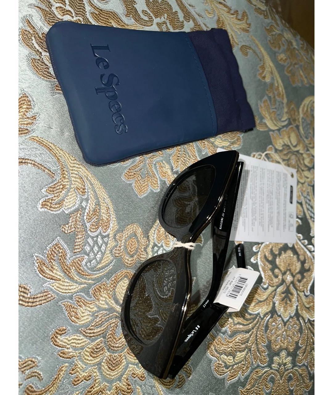 LE SPECS Черные пластиковые солнцезащитные очки, фото 6