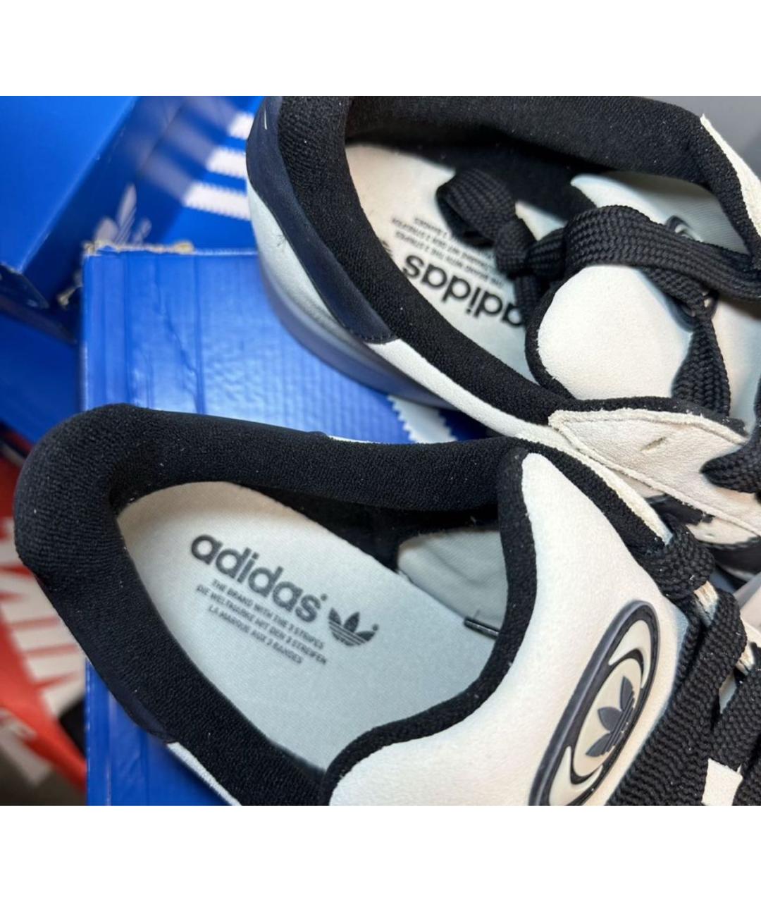 ADIDAS Бежевые замшевые низкие кроссовки / кеды, фото 4