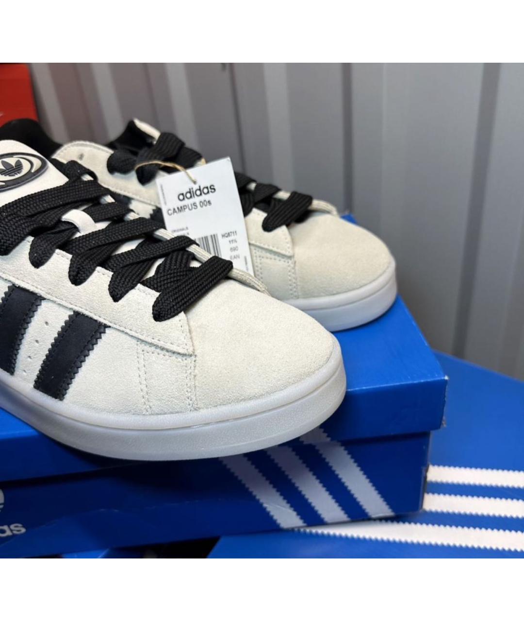 ADIDAS Бежевые замшевые низкие кроссовки / кеды, фото 5