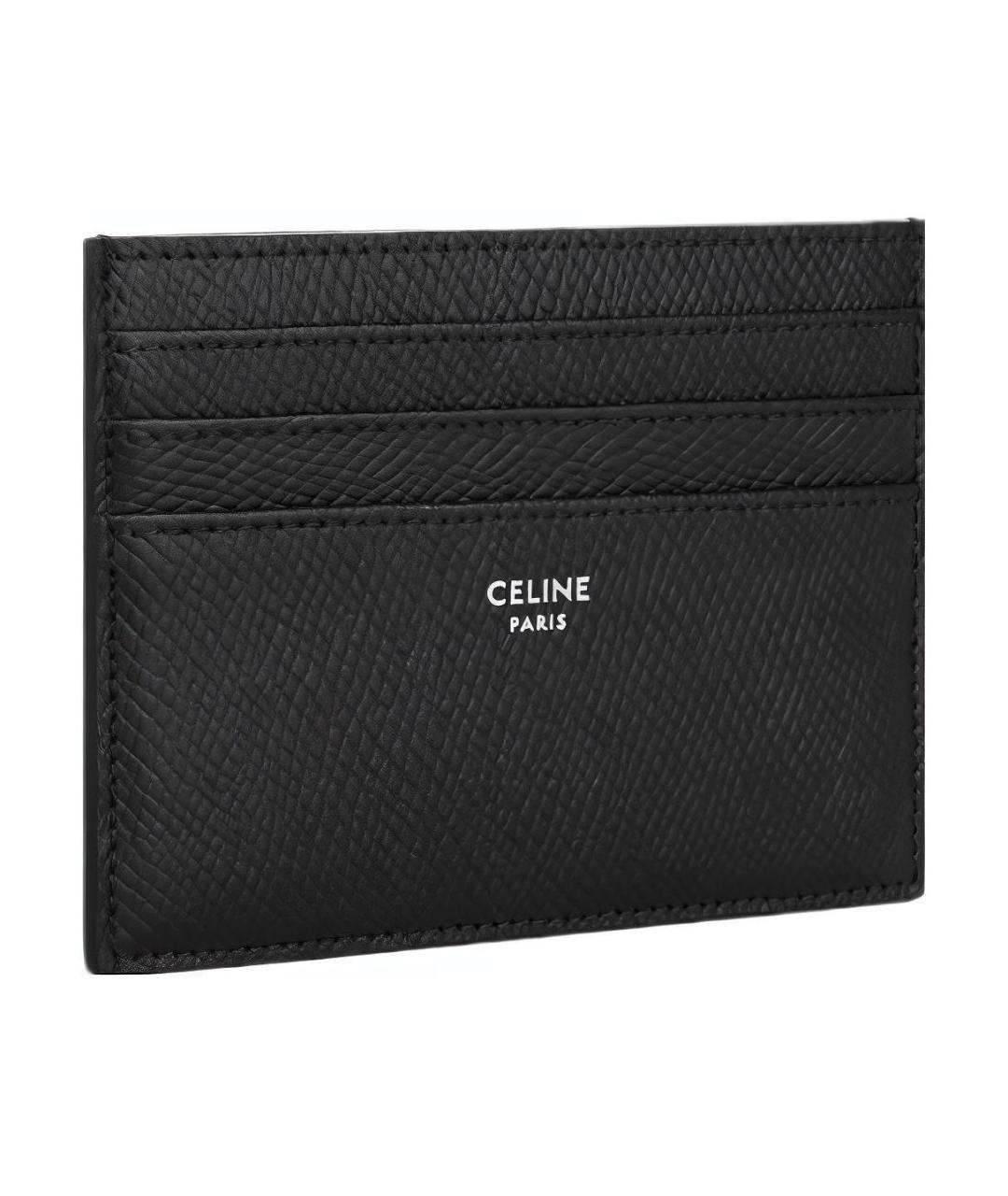 CELINE Черный кожаный кардхолдер, фото 2