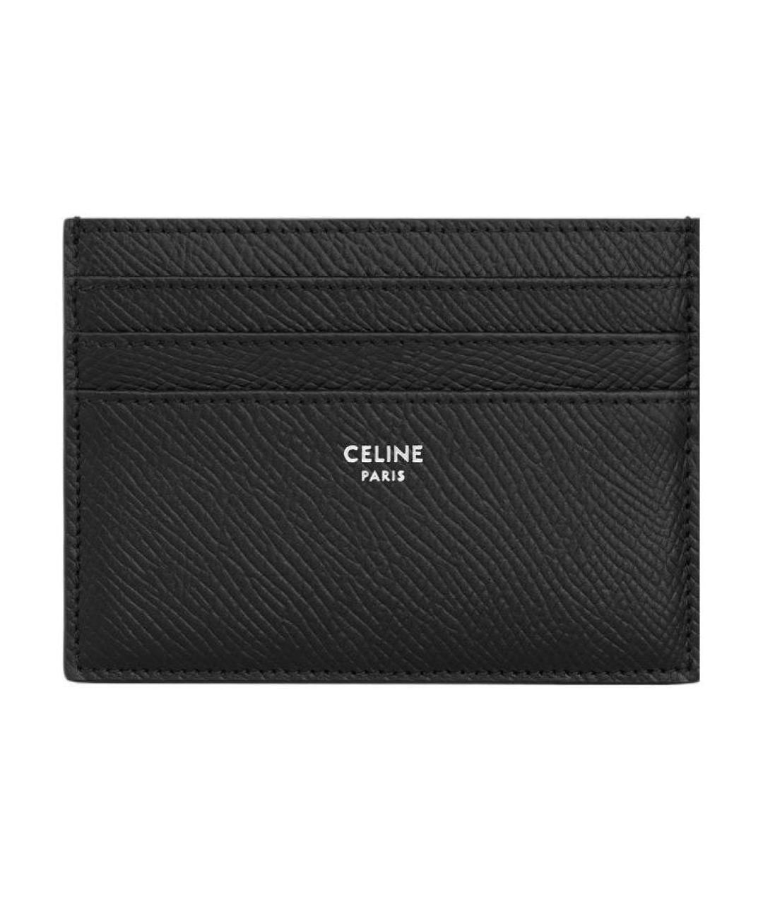 CELINE Черный кожаный кардхолдер, фото 1