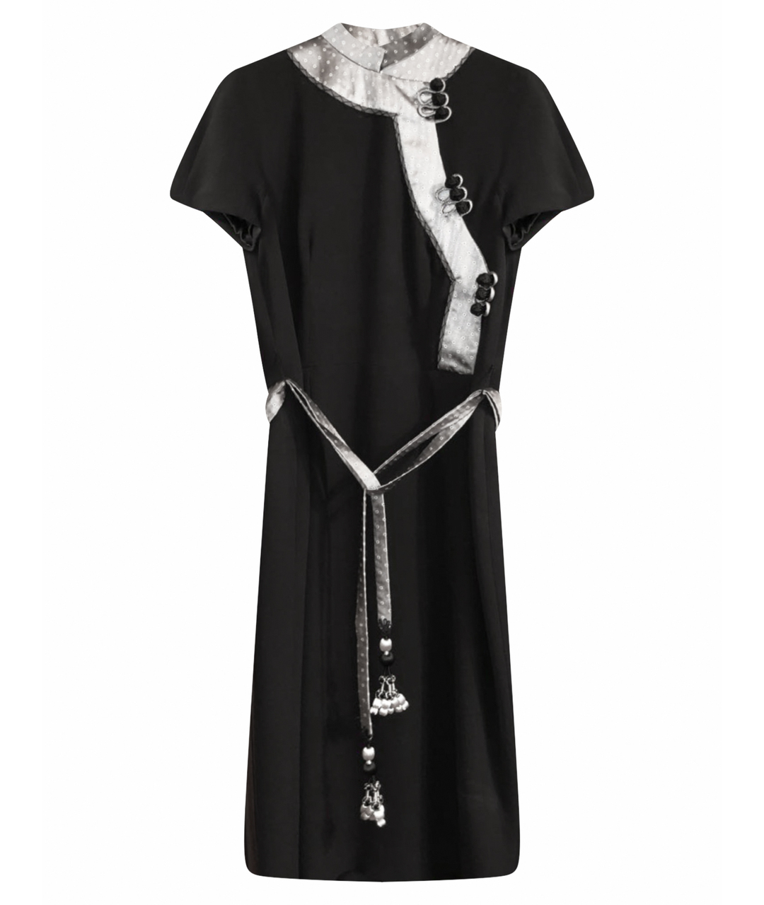 CHRISTIAN DIOR PRE-OWNED Черное шелковое платье, фото 1