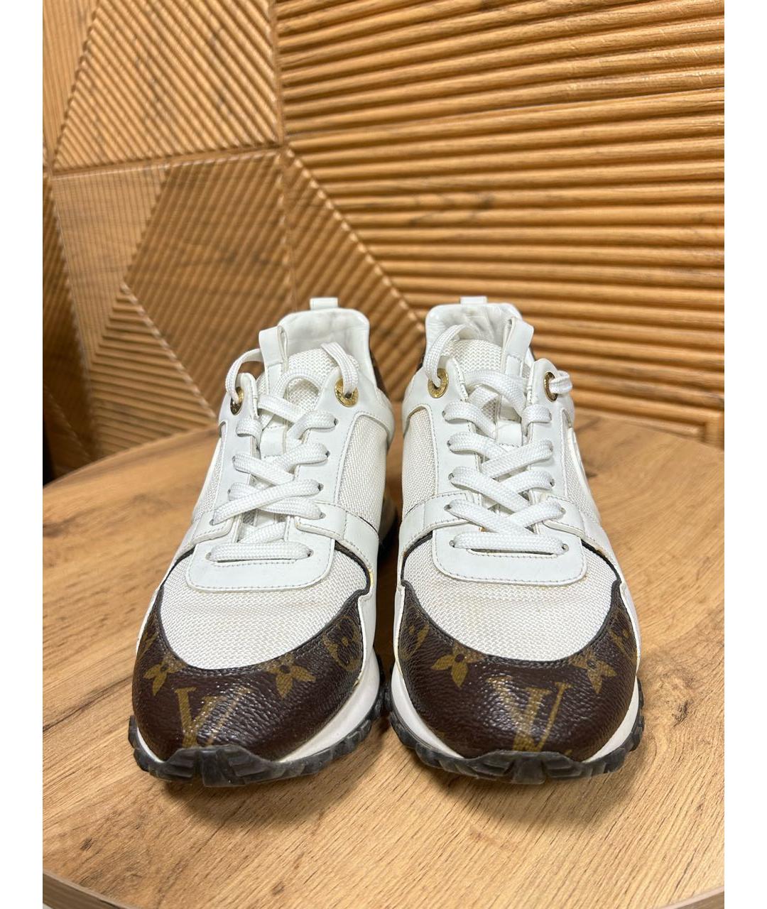 LOUIS VUITTON Белые кожаные кроссовки, фото 2