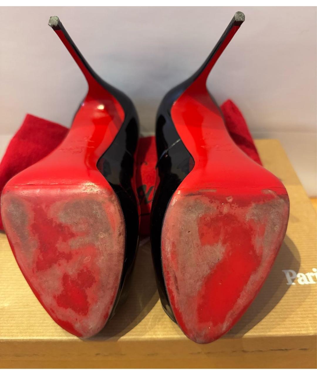 CHRISTIAN LOUBOUTIN Черные туфли из лакированной кожи, фото 7