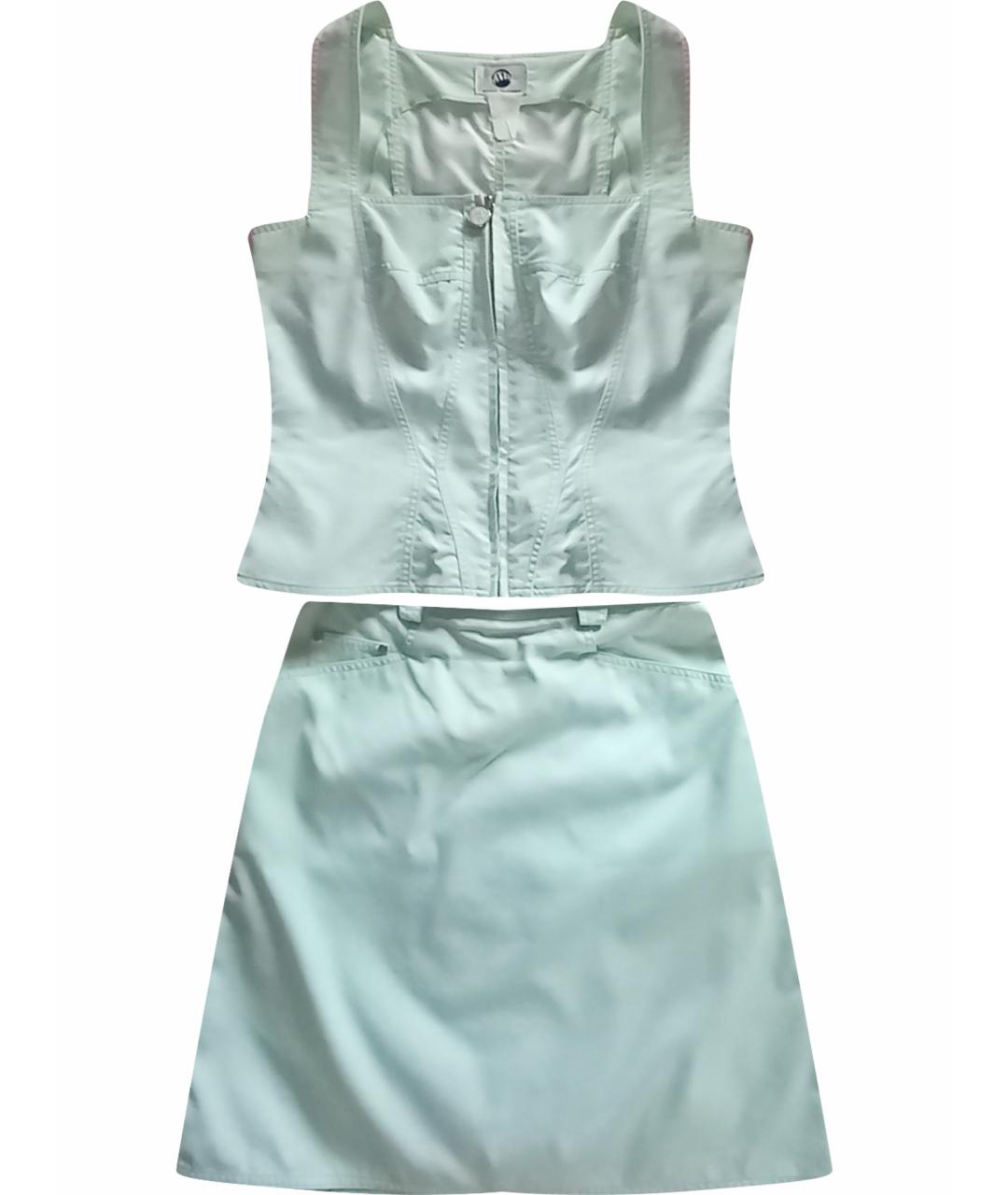 MUGLER VINTAGE Салатовый полиамидовый костюм с юбками, фото 1