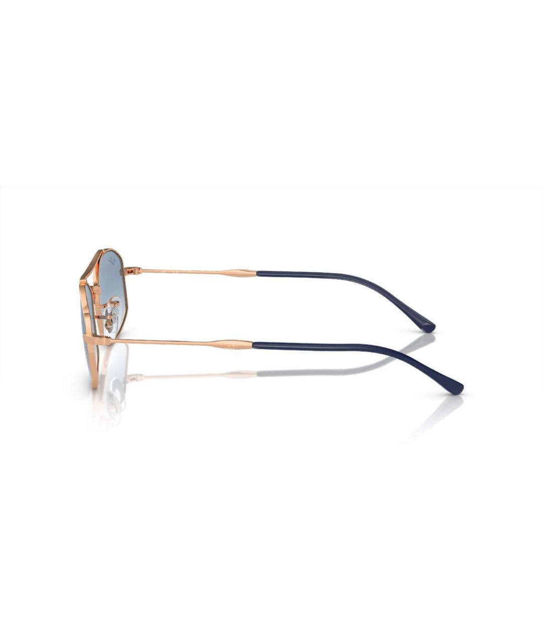 RAY BAN Голубые металлические солнцезащитные очки, фото 2