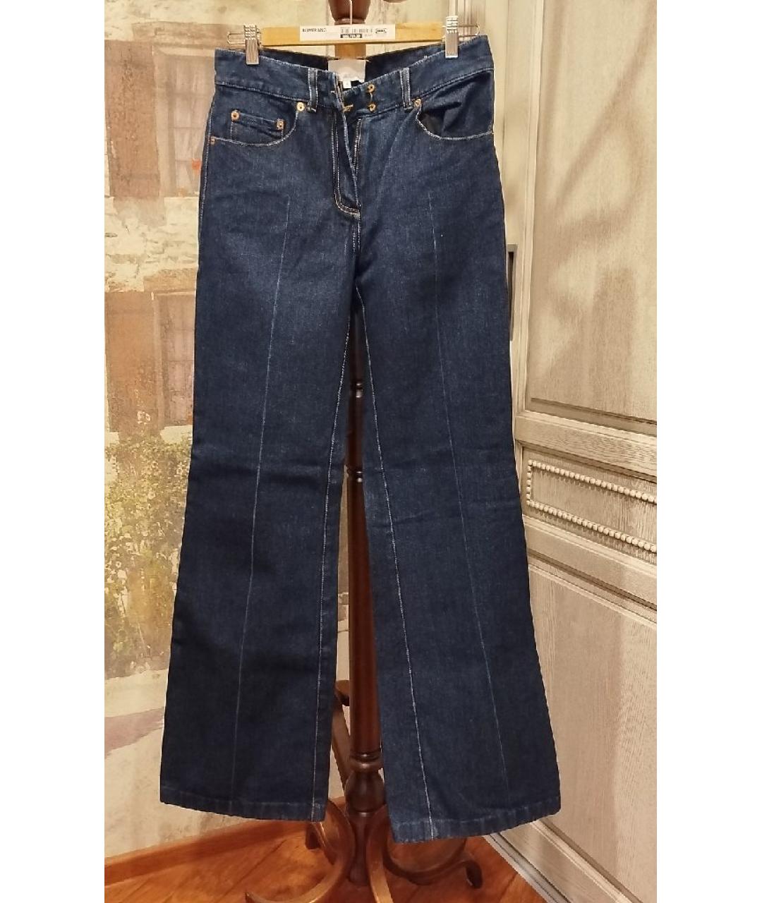 3.1 PHILLIP LIM Темно-синие хлопковые джинсы клеш, фото 10