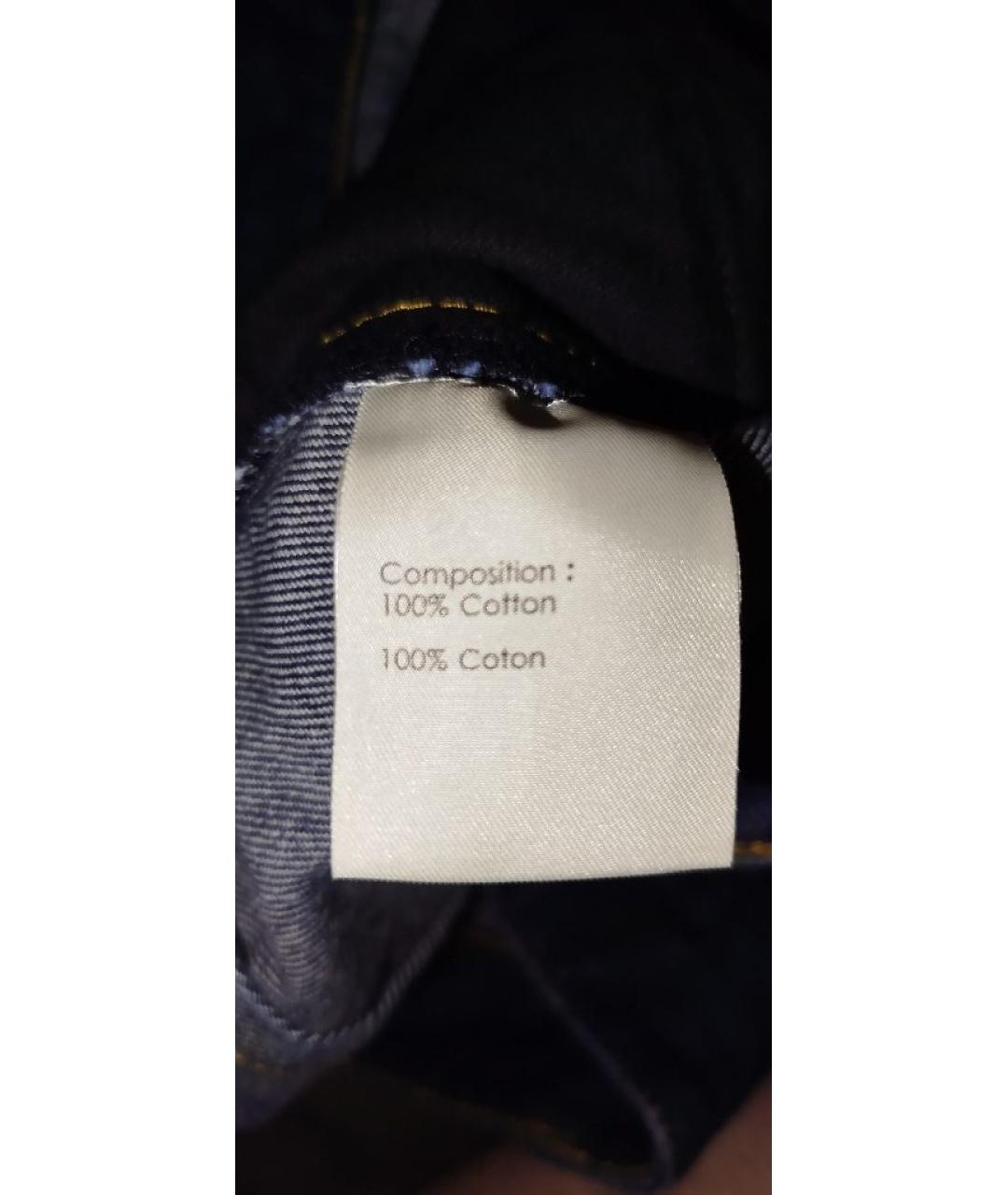 3.1 PHILLIP LIM Темно-синие хлопковые джинсы клеш, фото 8