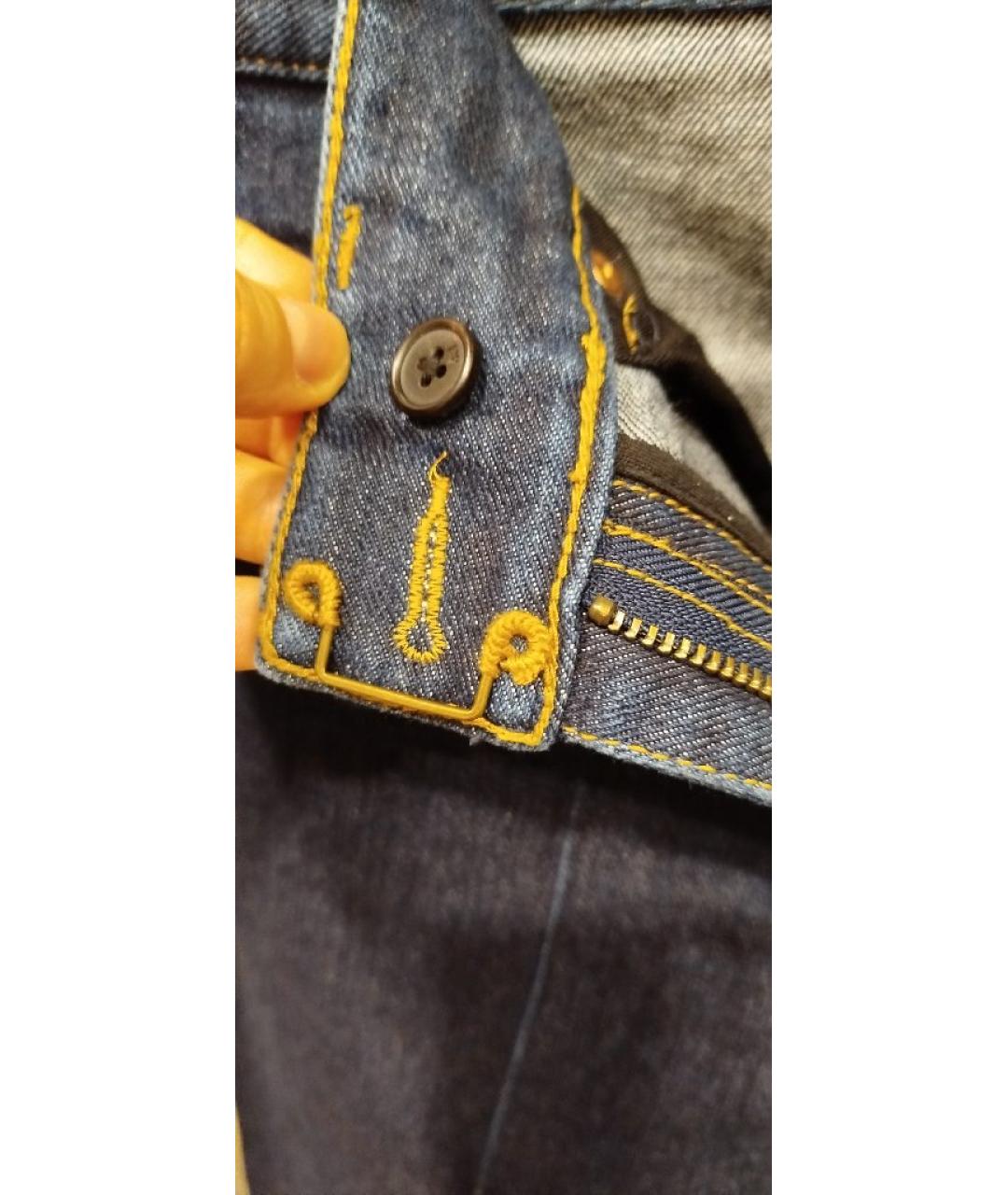 3.1 PHILLIP LIM Темно-синие хлопковые джинсы клеш, фото 5