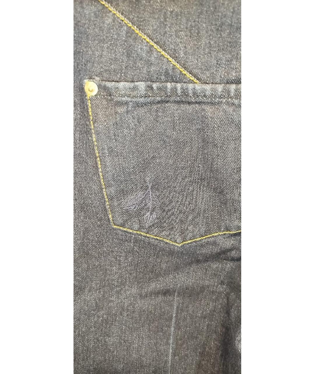 3.1 PHILLIP LIM Темно-синие хлопковые джинсы клеш, фото 4