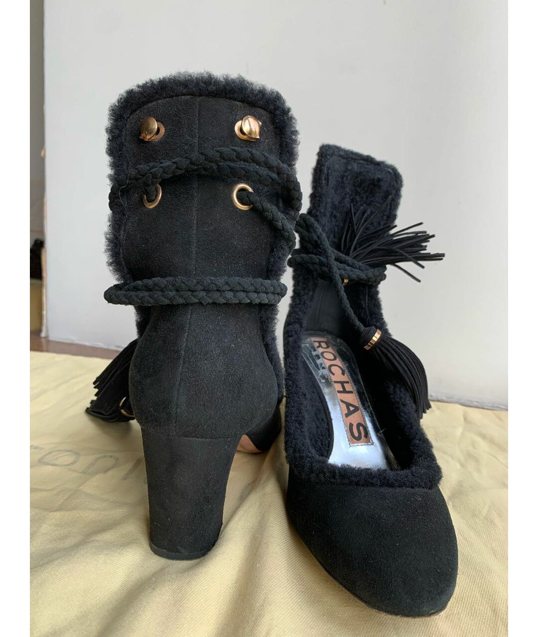 ROCHAS Черные замшевые туфли, фото 7