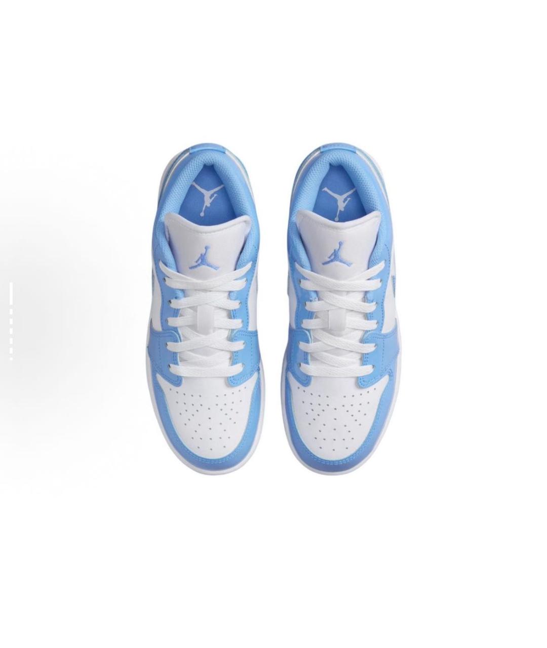 JORDAN Голубые кроссовки из лакированной кожи, фото 4