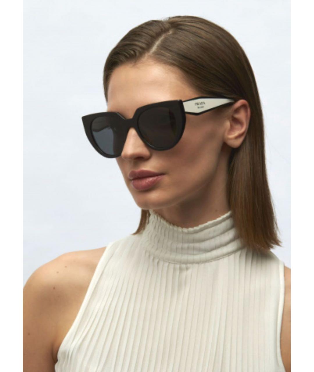 PRADA Черные солнцезащитные очки, фото 8