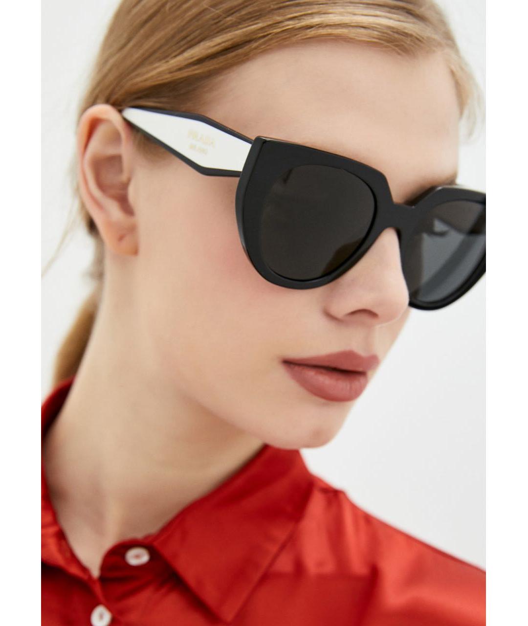 PRADA Черные солнцезащитные очки, фото 7