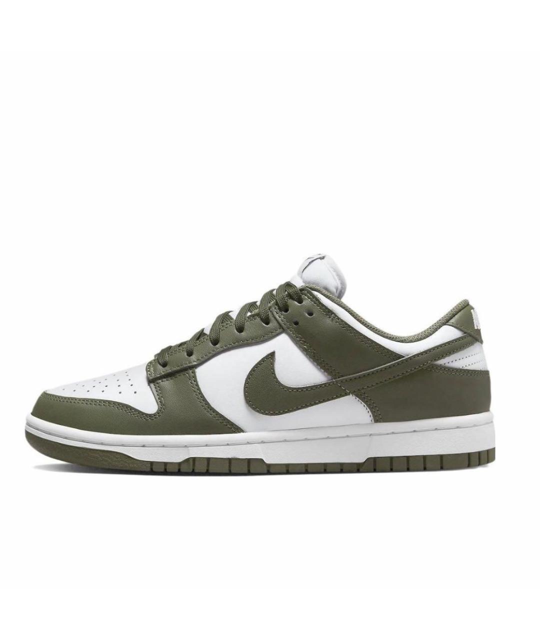 NIKE Зеленые кожаные кроссовки, фото 5