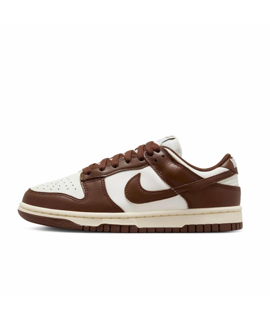 NIKE Коричневые кожаные кроссовки, фото 5