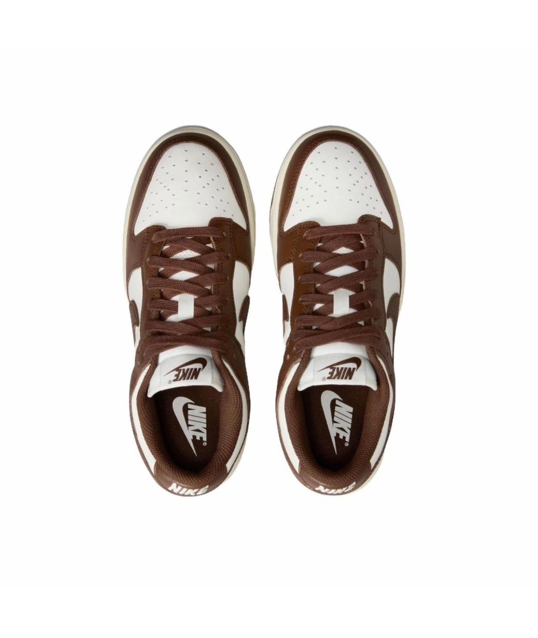 NIKE Коричневые кожаные кроссовки, фото 3