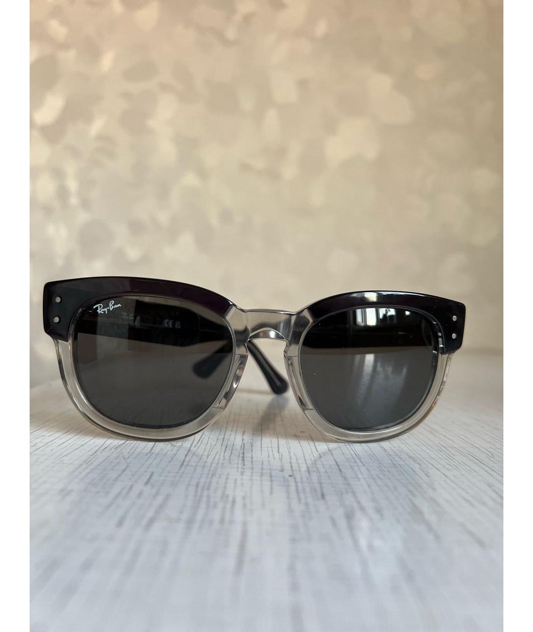 RAY BAN Серые пластиковые солнцезащитные очки, фото 4