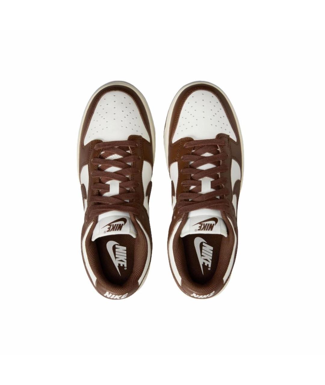 NIKE Коричневые кожаные кроссовки, фото 3
