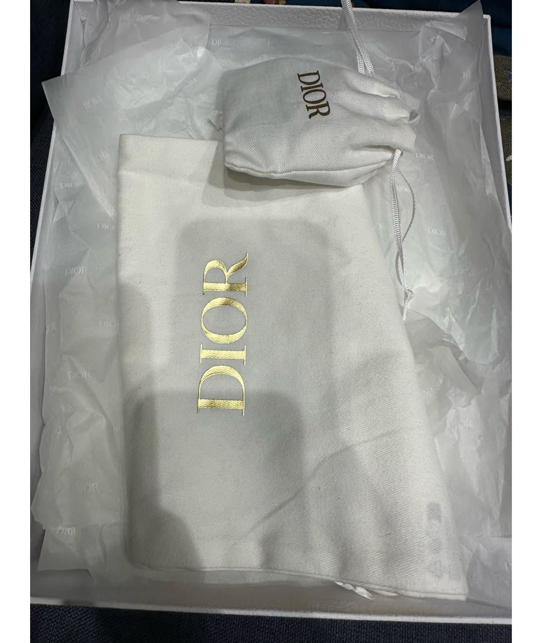CHRISTIAN DIOR Бирюзовые текстильные кеды, фото 7