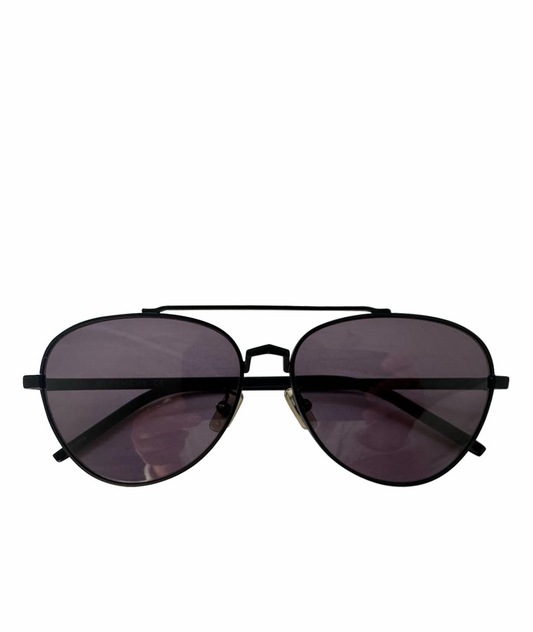 GIVENCHY Черные металлические солнцезащитные очки, фото 1