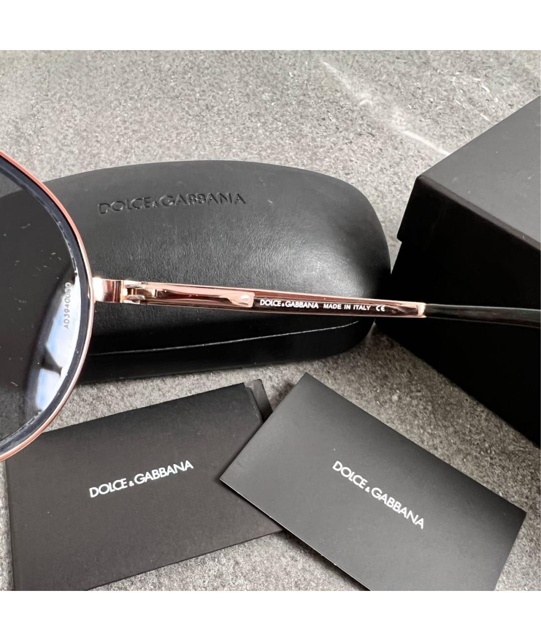 DOLCE&GABBANA Мульти металлические солнцезащитные очки, фото 5