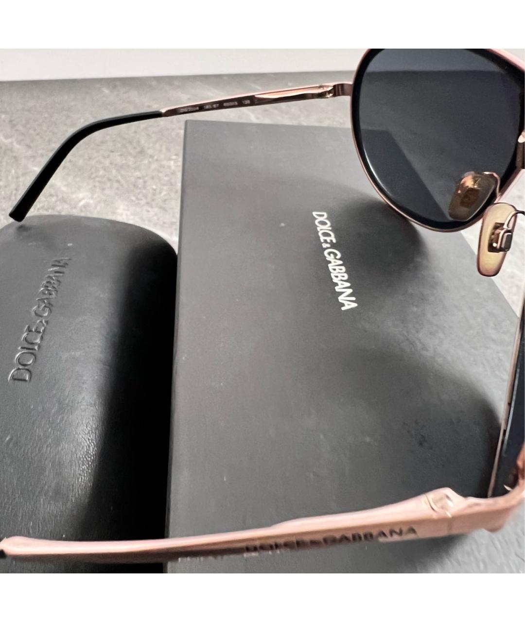DOLCE&GABBANA Мульти металлические солнцезащитные очки, фото 8