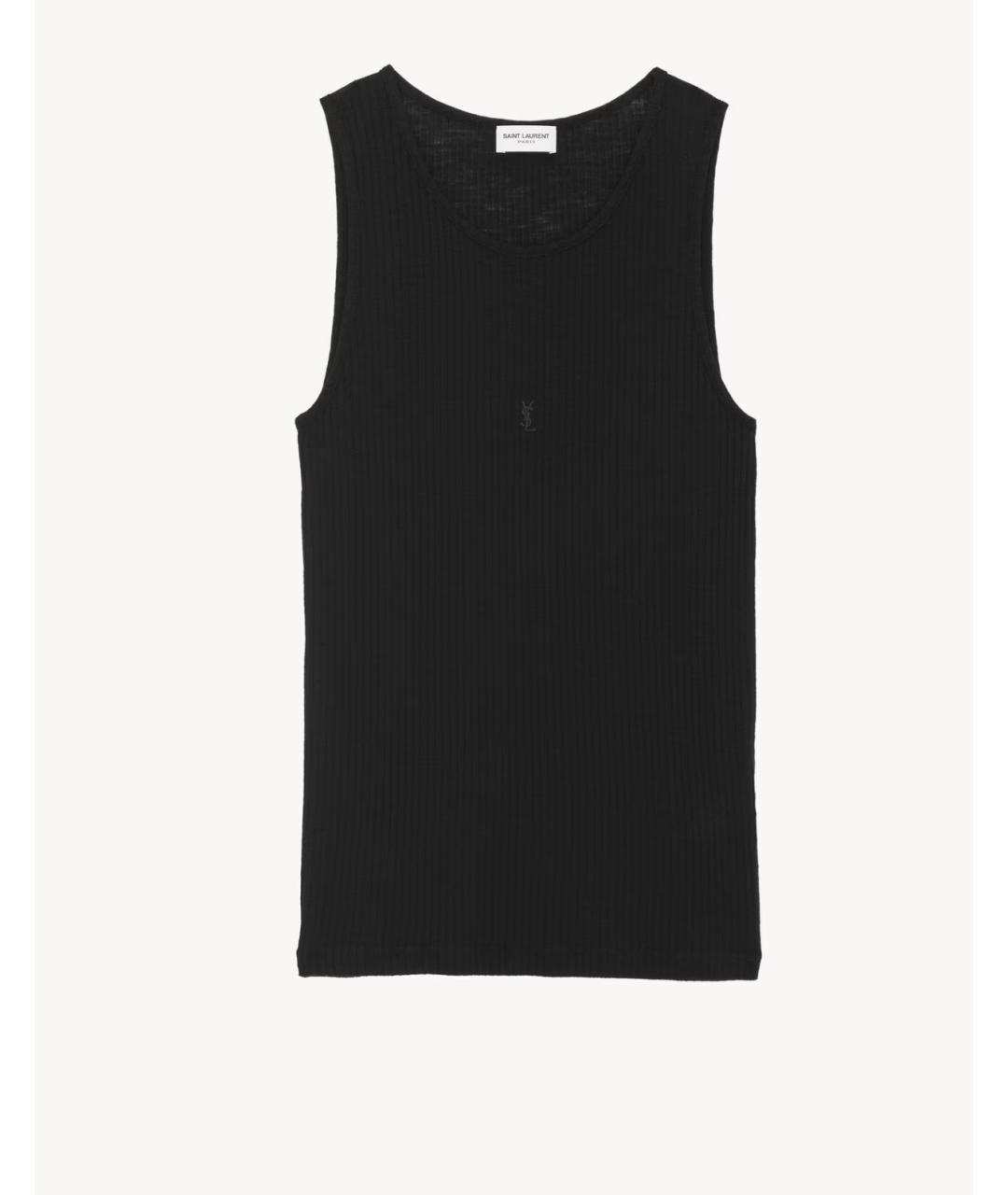 SAINT LAURENT Черная майка, фото 5