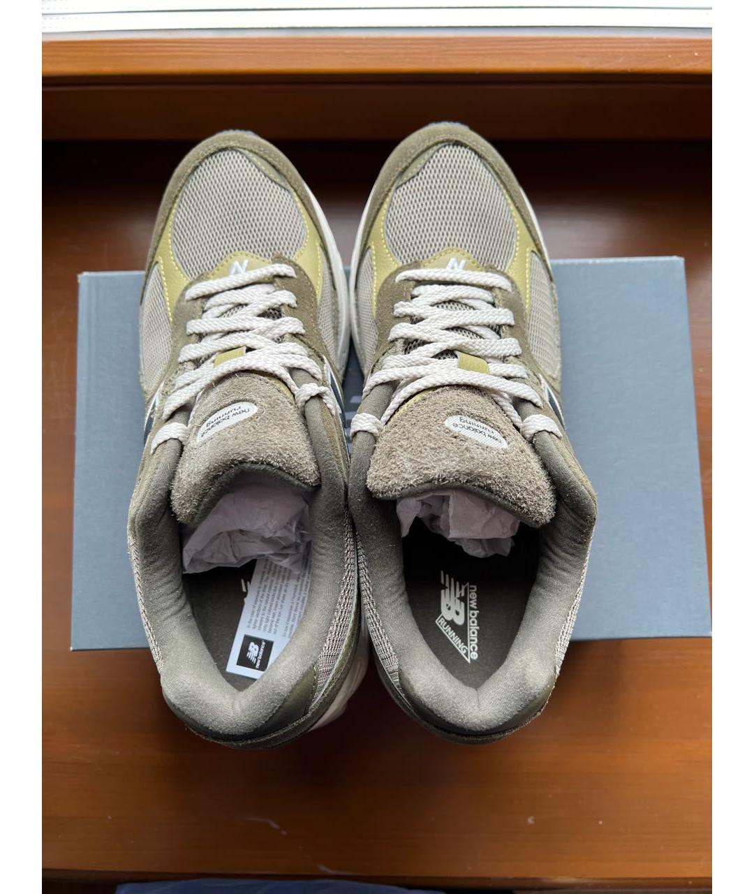 NEW BALANCE Хаки замшевые высокие кроссовки / кеды, фото 3