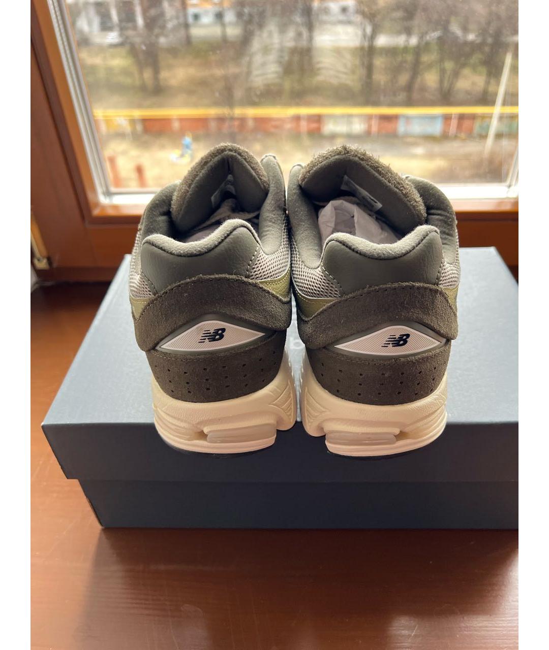 NEW BALANCE Хаки замшевые высокие кроссовки / кеды, фото 4