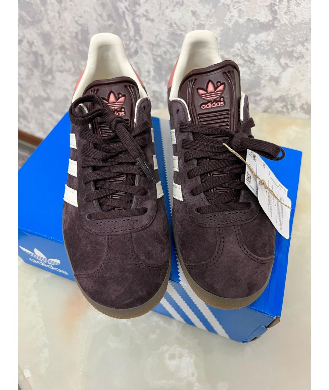 ADIDAS Коричневые замшевые кеды, фото 2