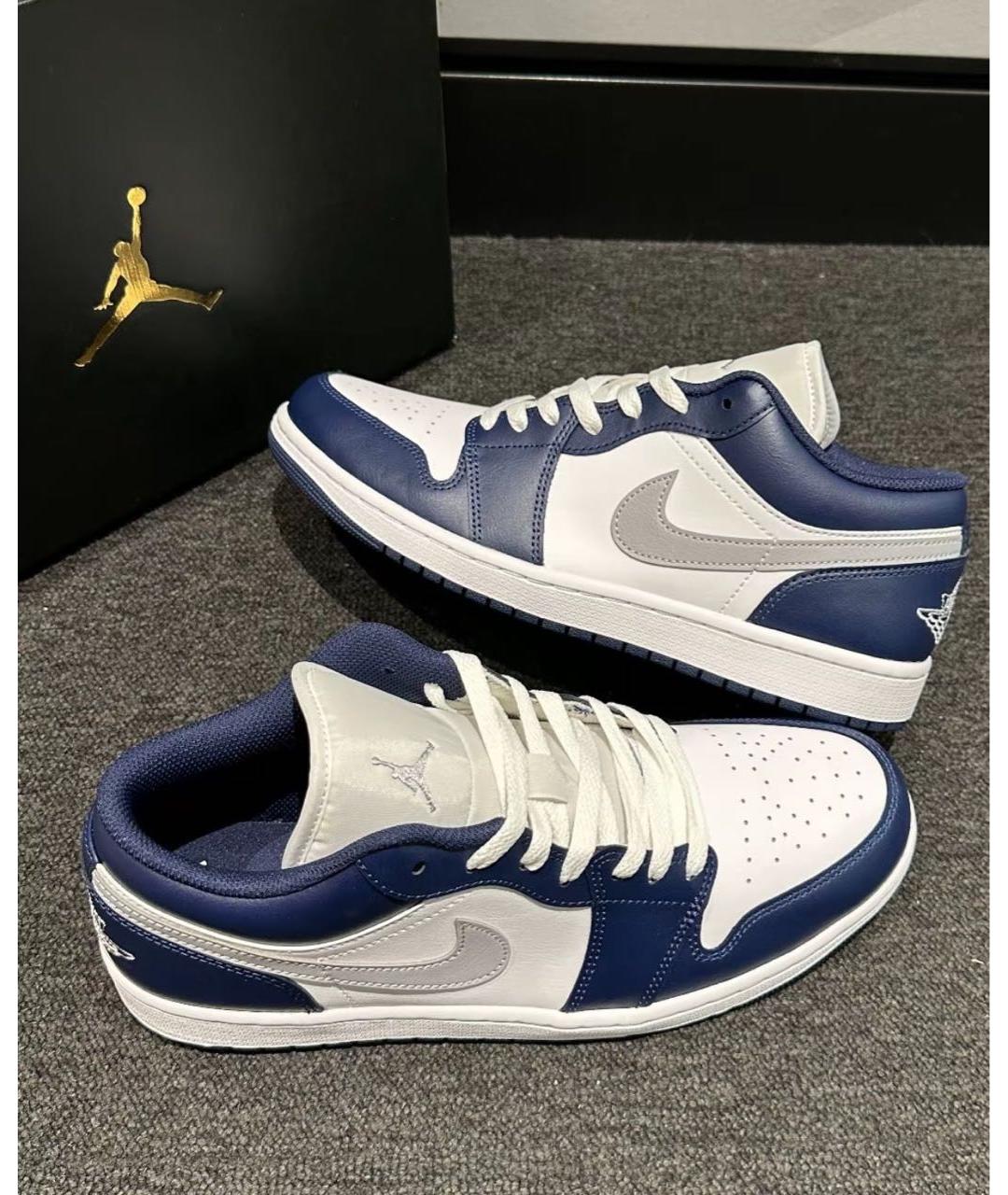 JORDAN Темно-синие низкие кроссовки / кеды, фото 5
