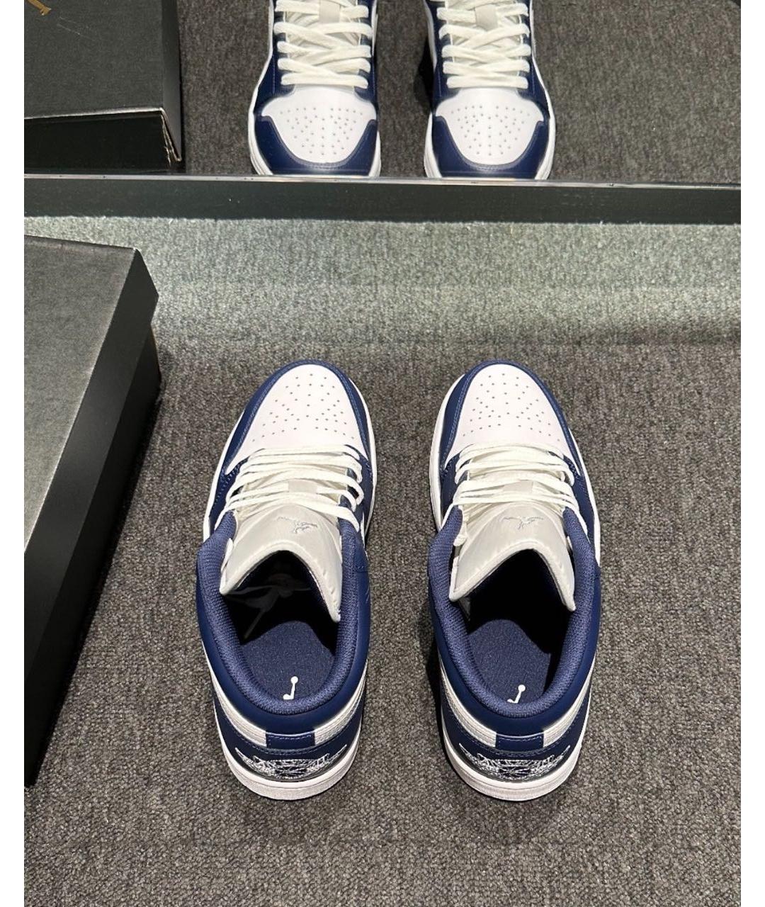 JORDAN Темно-синие низкие кроссовки / кеды, фото 7