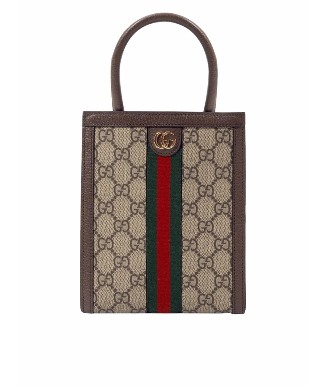 GUCCI Бежевая сумка с короткими ручками, фото 1