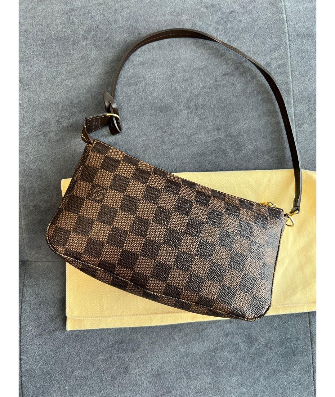 LOUIS VUITTON Коричневая сумка через плечо, фото 3