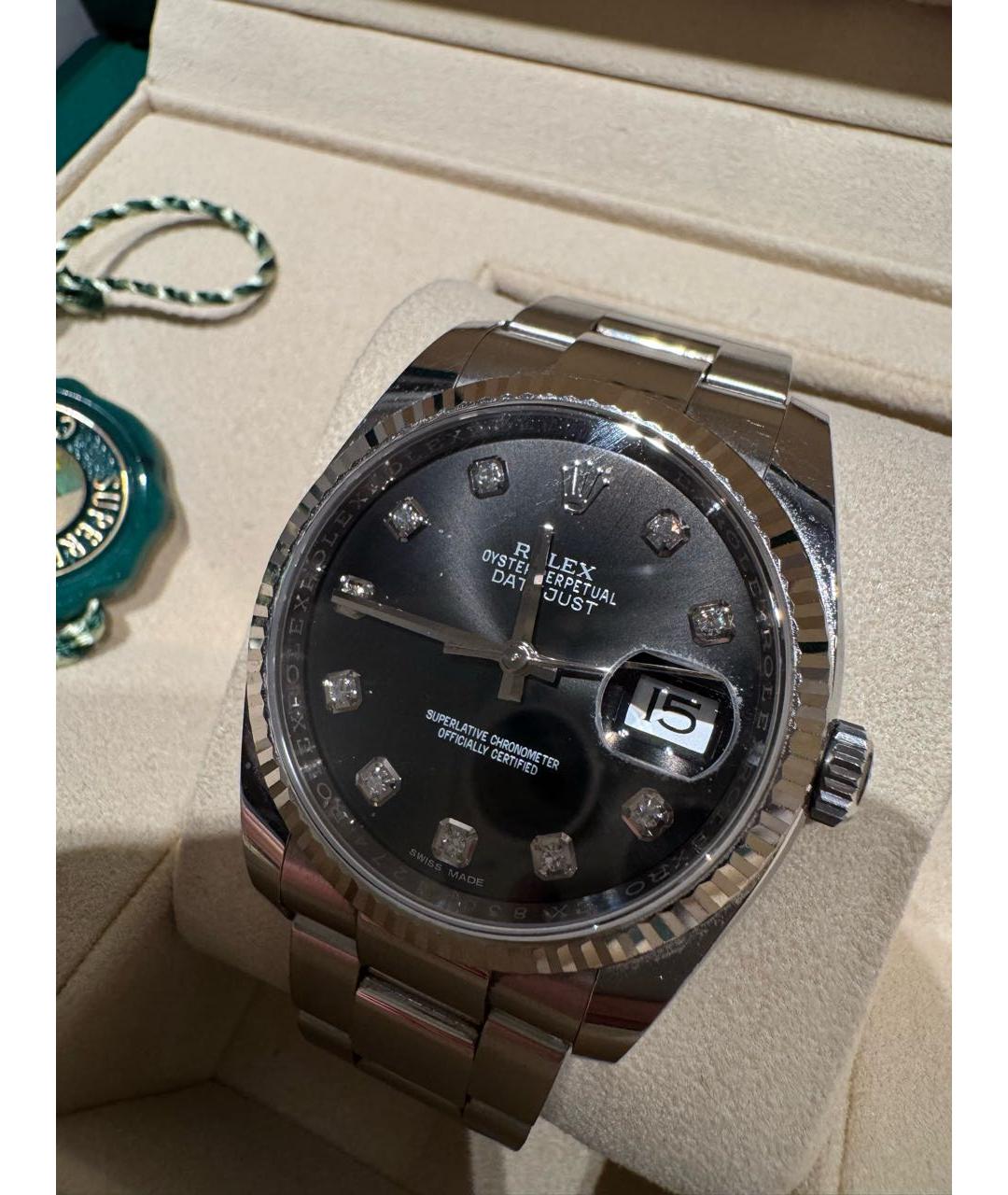 ROLEX Серебряные часы, фото 4
