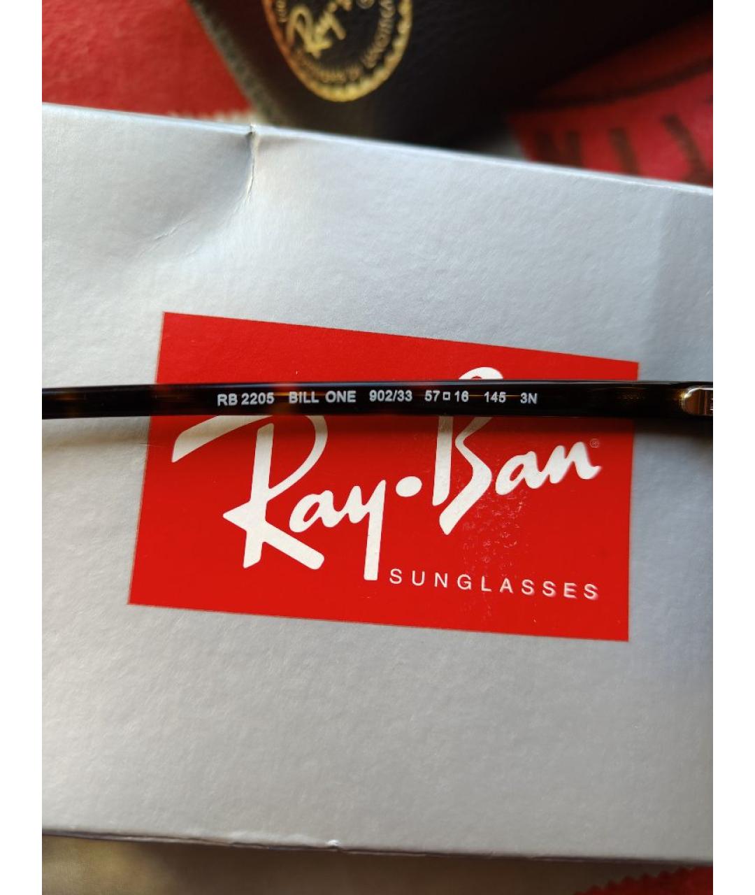 RAY BAN Мульти пластиковые солнцезащитные очки, фото 7