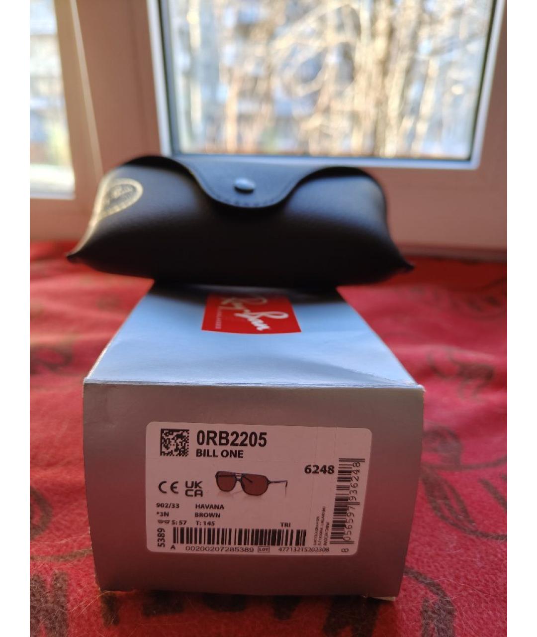 RAY BAN Мульти пластиковые солнцезащитные очки, фото 6