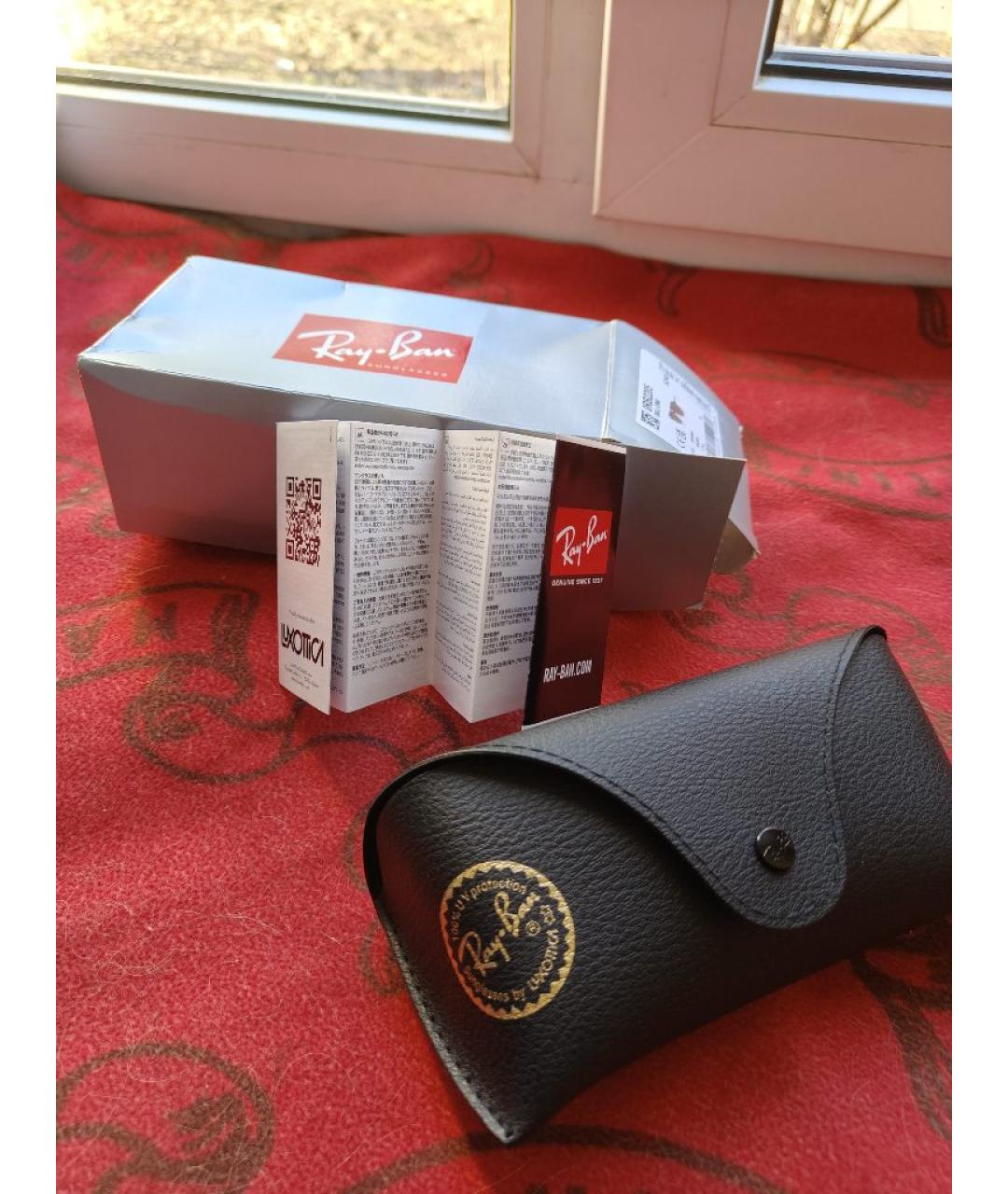 RAY BAN Мульти пластиковые солнцезащитные очки, фото 4